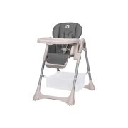 Lionelo - Scaun de masa Reglabil, 4 Pozitii pe inaltime, Spatar reglabil in 3 pozitii, Pliabil, Zanna, din Metal, Gri BYNLO-ZANNA_GREY_STONE
