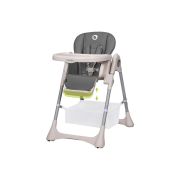 Lionelo - Scaun de masa Reglabil, 4 Pozitii pe inaltime, Spatar reglabil in 3 pozitii, Pliabil, Zanna, din Metal, Gri BYNLO-ZANNA_GREY_STONE