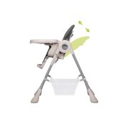 Lionelo - Scaun de masa Reglabil, 4 Pozitii pe inaltime, Spatar reglabil in 3 pozitii, Pliabil, Zanna, din Metal, Gri BYNLO-ZANNA_GREY_STONE