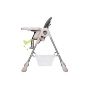 Lionelo - Scaun de masa Reglabil, 4 Pozitii pe inaltime, Spatar reglabil in 3 pozitii, Pliabil, Zanna, din Metal, Gri BYNLO-ZANNA_GREY_STONE