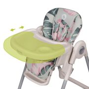 Lionelo - Scaun de masa Reglabil, 4 Pozitii pe inaltime, Spatar reglabil in 3 pozitii, Pliabil, Zanna, din Metal, Roz BYNLO-ZANNA_PINK_BUBBLEGUM