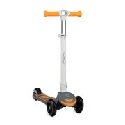 Trotineta cu 3 roti, Momi, Vivio Orange, 3 Ani+, Ghidon reglabil pe 4 trepte, Flexbrake, Rulmenti ABEC-9, Platforma anti-alunecare, Pliabila, Sarcina maxima 50 kg KRTHULA00011