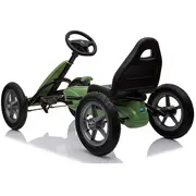 Kart cu pedale si roti gonflabile Karera Verde Kidscare SUPKC_KareraV