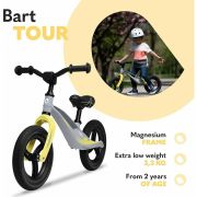 Lionelo - Bicicleta fara pedale, cu cadru din magneziu, Bart Tour, 12 \'\', Grey Stone BYNLOE-BART_TOUR_GREY_STONE