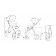 Lionelo - Carucior sport Annet Plus Dreamin\', De la nastere, Cu accesorii, 0 - 22 Kg, Negru BYNLO-ANNET_PLUS_DREAMIN