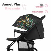 Lionelo - Carucior sport Annet Plus Dreamin\', De la nastere, Cu accesorii, 0 - 22 Kg, Negru BYNLO-ANNET_PLUS_DREAMIN