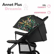 Lionelo - Carucior sport Annet Plus Dreamin\', De la nastere, Cu accesorii, 0 - 22 Kg, Negru BYNLO-ANNET_PLUS_DREAMIN