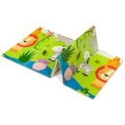 Lionelo - Covoras educativ Robby, Pliabil, Impermeabil, 200 x 180 cm, Cu Imprimeu pe ambele parti, Multicolor BYNLOE-ROBBY_MULTICOLOR