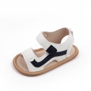 Sandalute albe cu insertie neagra pentru baietei MBd2795-1-p30