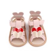 Sandalute roz cu inimioara rosie si aurie MDd2780-1-c1(c5)