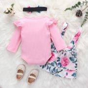 Sarafan roz cu body pentru fetite (marime disponibila: 12-18 luni (marimea 21 incaltaminte)) mdrz331-3-de4.12-18 luni (marimea 21 incaltaminte)