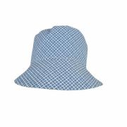 Palarie de soare pentru copii, KidsDecor, Blue Diamond, din bumbac, 50 cm (1-3 ani) KDEPAL50BLD