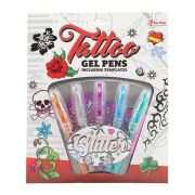 Set 5 pixuri cu gel pentru tatuaje Tattoo Toi-Toys TT45622A BBJTT45622A_Initiala