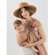 Sling cu inele isara caramel bamboo linen