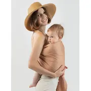 Sling cu inele isara caramel bamboo linen