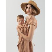 Sling cu inele isara caramel bamboo linen