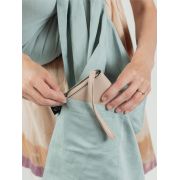 Sling cu inele isara frosty green bamboo linen