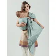 Sling cu inele isara frosty green bamboo linen