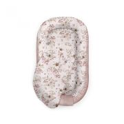 Suport De Dormit Babynest Premium Bumbac Si Catifea Cherry Soft Pink By Babysteps, 70x35 Cm Pjb1652