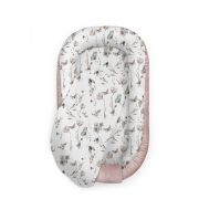 Suport De Dormit Babynest Premium Bumbac Si Catifea Nature Sepia Rose By Babysteps, 70x35 Cm Pjbc-7569