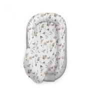Suport De Dormit Babynest Premium Bumbac Si Catifea Nature Soft Grey By Babysteps, 70x35 Cm Pjb3410c