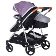 Carucior gemeni chipolino duo smart 2 in 1 anthracite lilac hubkbds02206al