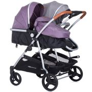 Carucior gemeni chipolino duo smart 2 in 1 anthracite lilac hubkbds02206al