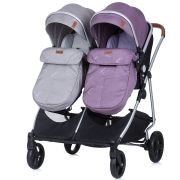 Carucior gemeni chipolino duo smart 2 in 1 anthracite lilac hubkbds02206al