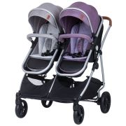 Carucior gemeni chipolino duo smart 2 in 1 anthracite lilac hubkbds02206al