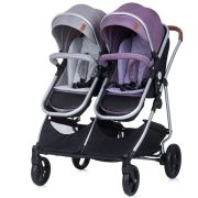 Carucior gemeni chipolino duo smart 2 in 1 anthracite lilac hubkbds02206al