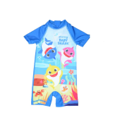 Costum de baie UV cu maneci scurte si fermoar Baby Shark EPLUSM EPMBS5244061 BBJEPMBS5244061_Albastru_86/92