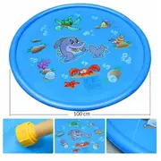 Covoras de joaca gonflabil cu fantana 100 cm dolphine lvtkkx6155