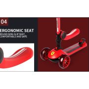 Trotineta pliabila ferrari twist neagra cu scaun funkfxk28-2bl