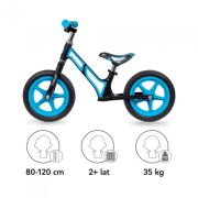 Bicicleta fara pedale cu cadru din magneziu kidwell comet - black blue edeedirobicom01a1