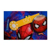 Costum de baie UV cu maneci scurte si fermoar Spiderman EPLUSM EPMSPS52441437 BBJEPMSPS52441437_Albastru_86/92