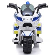 Motocicleta electrica chipolino police white hubelmpo0211wh
