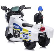 Motocicleta electrica chipolino police white hubelmpo0211wh