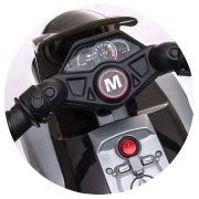 Motocicleta electrica chipolino sport max black hubelmsm0212bk