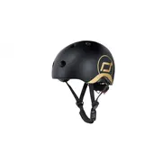 Casca De Protectie Pentru Copii, Sistem De Reglare Magnetic Cu Led, Xxs-s, 45-51 Cm, 1 An+, Black Gold, Scoot  Ride Pjb96430
