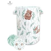 MimiNu - Cos rotund pentru depozitare jucarii, 50x35 cm, Lulu Natural BYN6426972011235