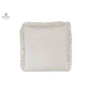 MimiNu - Perna clasica de dormit, Cu husa detasabila cu fermoar, Din bumbac, 40x40 cm, Colectia Royal, Beige BYN6426972010917