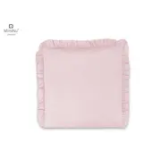 MimiNu - Perna clasica de dormit, Cu husa detasabila cu fermoar, Din bumbac, 40x40 cm, Colectia Royal, Powder Pink BYN6426972010900