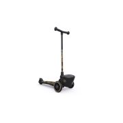 Trotineta Copii Pliabila Cu Roti Luminoase, Suport Jucarie, Highwaykick 2 Black Gold Limited, 2 Ani +, Pana La 50 Kg, Scoot  Ride Pjb96529