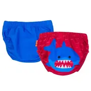 Set 2 chilotei de baie impermeabili, Zoocchini, protectie UPF50+, marime M, 12-24 Luni &ndash; Shark KRTZOO2064