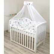 Baldachin Din Tul, Funda Din Bumbac, Imprimeu Lenjerie Caprioara Mica, Amy 300x160 Cm, Suport De Prindere Inclus, 153h Cm Pjb83695+s