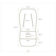 Insert Husa Bumbac Respirabila Carucior Sport Cu 2 Fete, Peony Dreamland Pjbc7973