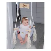 Leagan Pentru Copii Si Bebelusi, Catifea Velvet, Perna Detasabila Ursulet Teddy Bej Pjbc572