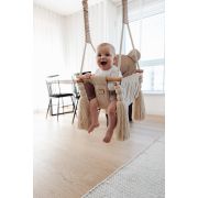 Leagan Pentru Copii Si Bebelusi, Catifea Velvet, Perna Detasabila Ursulet Teddy Mint Pjb2426-8070