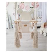 Leagan Pentru Copii Si Bebelusi, Catifea Velvet, Perna Detasabila Ursulet Teddy Mint Pjb2426-8070