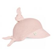 Sepcuta De Soare 6 Luni - 6 Ani Reglabila Din Bumbac Muselina Cu Cozoroc Pentru Protectie, Cloud Pink Pjbc8208